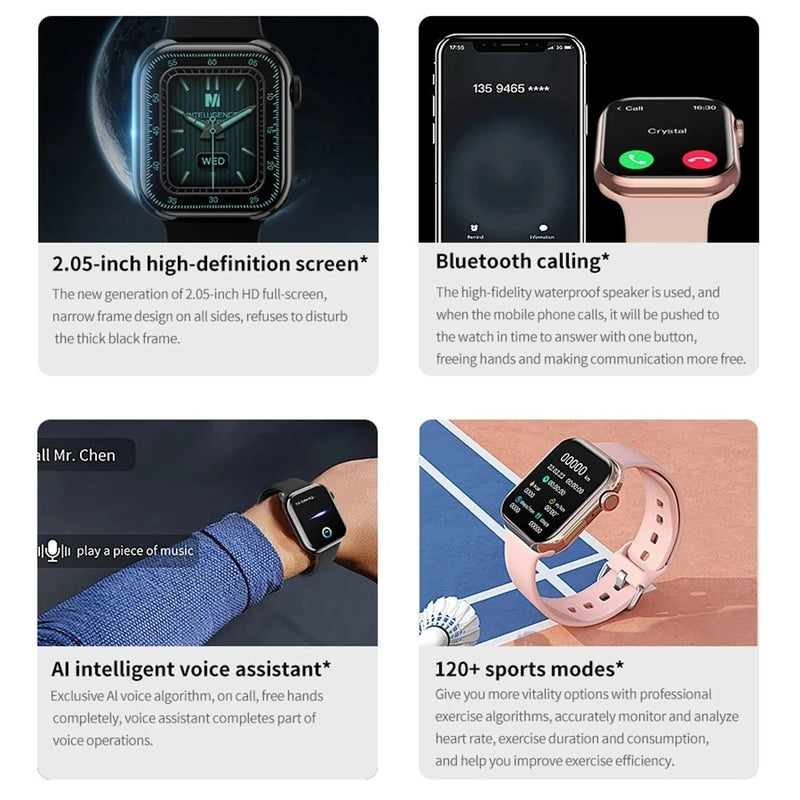 Smartwatch Ultra Série 9 NFC Unissex à Prova d'água