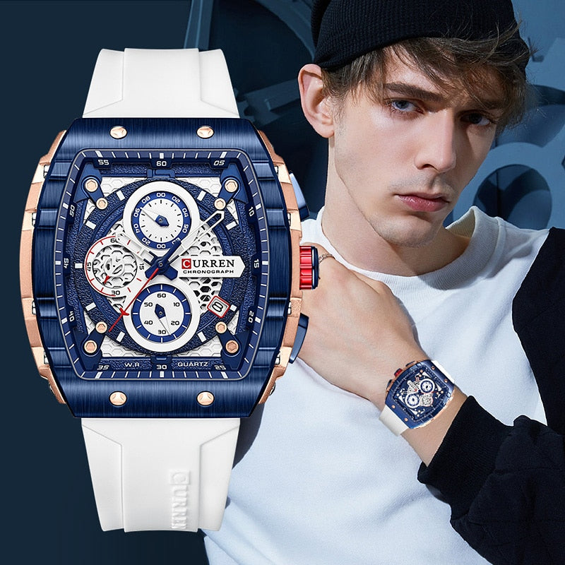 Relógio Masculino Quartz Curren à Prova d'água