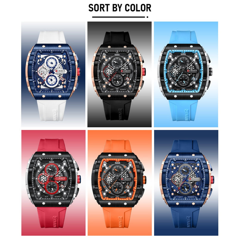 Relógio Masculino Quartz Curren à Prova d'água