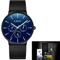 Relógio De Aço Slim New Fashion à prova d'água