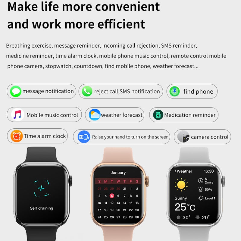 Smartwatch Ultra Série 9 NFC Unissex à Prova d'água