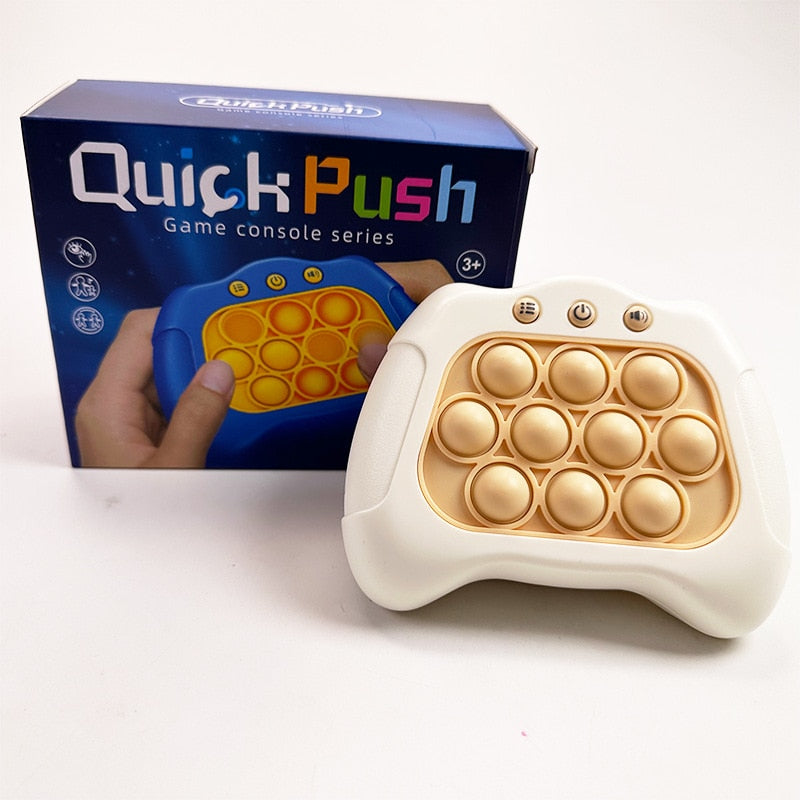 Imprensa Brinquedo Puzzle Pop Light Up Game Fidget Jogos de Viagem