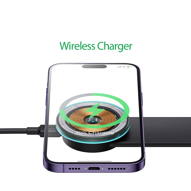 Suporte Magnético de Celular para Carro - Dobrável e Rotação 360° - Ultra Estável
