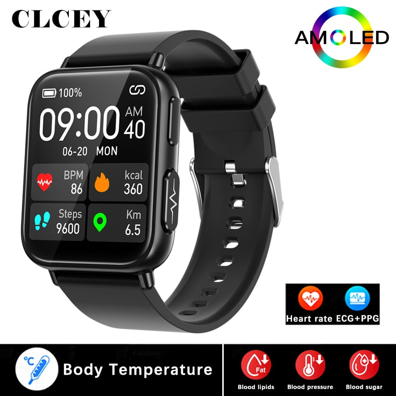 Smartwatch Monitor de Glicose e pressão à prova d'água