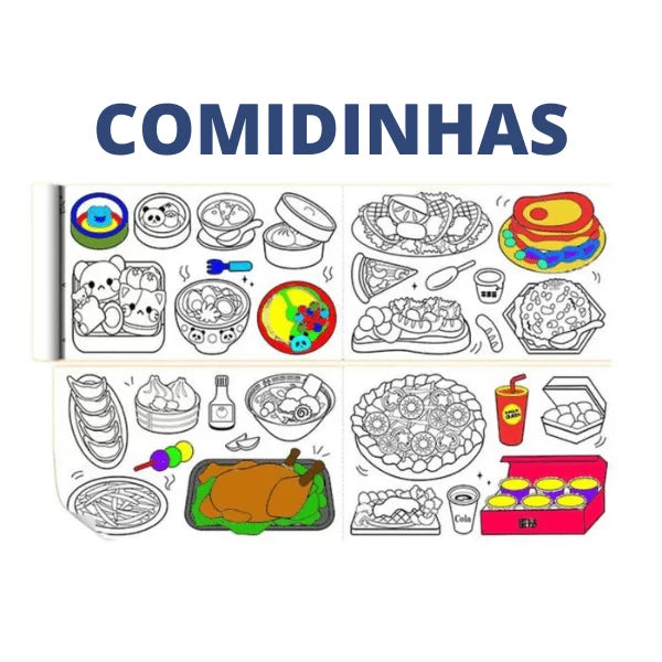 ROLO DE DESENHO PARA CRIANÇA PINTAR